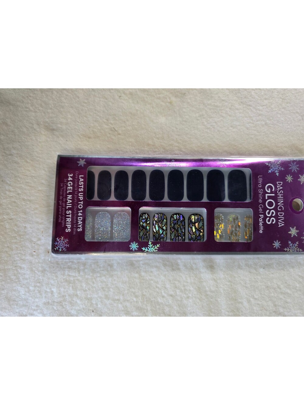 Dashing Diva Gloss Lapis Lazuli GS108 34 Gel Nail Strips Sealed